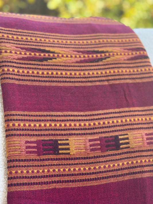 Handloom wool collection - Dailywear : Purple Maroon