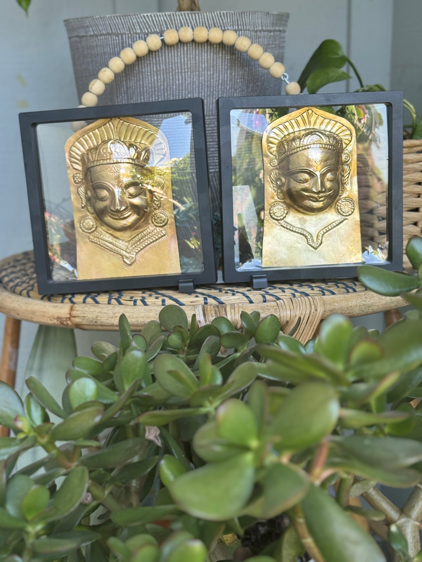 Handmade Brass metal face