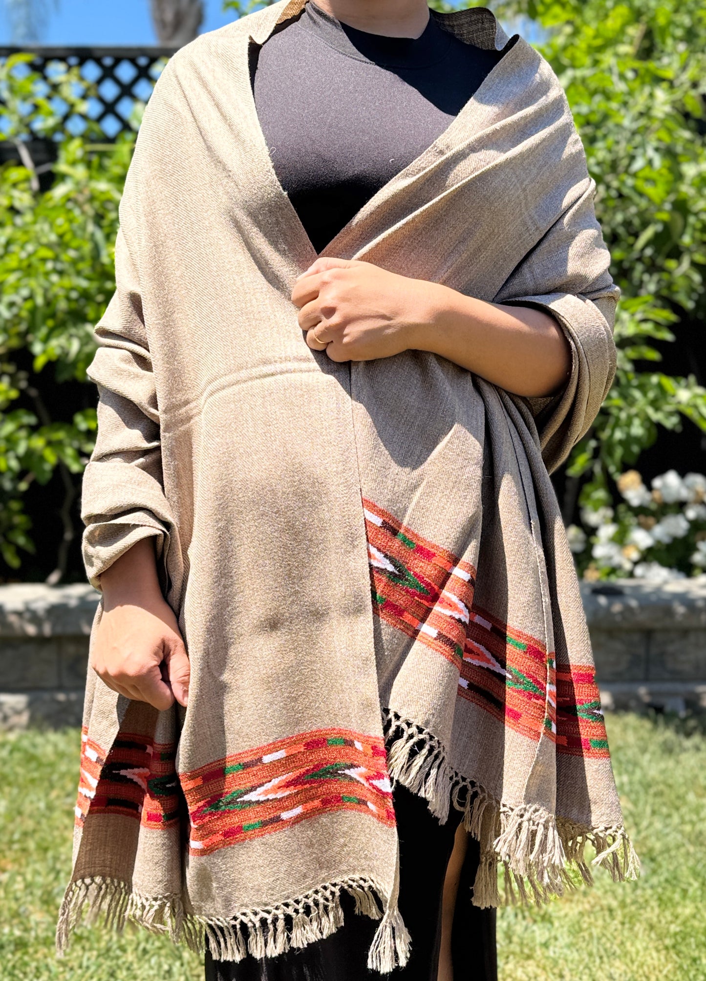 Handloom Pure Wool Collection : Brown