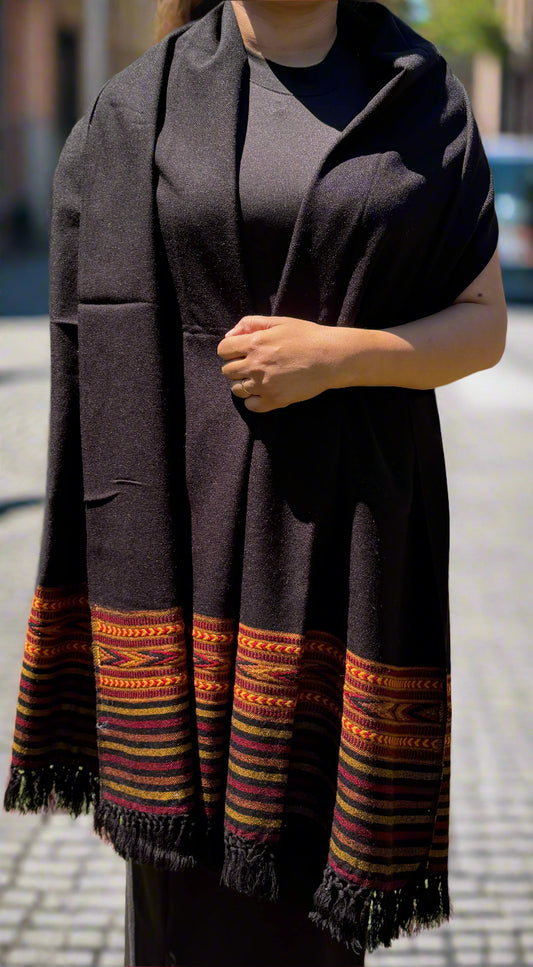 Handloom wool collection - Dailywear : Black