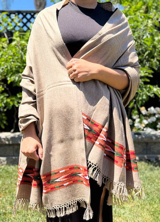 Handloom Pure Wool Collection : Brown